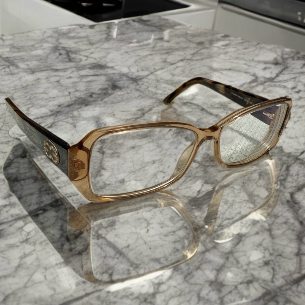 ✨ Preloved ESCADA Eyeglass Frames | Made in Italy | Tortoise & Champagne